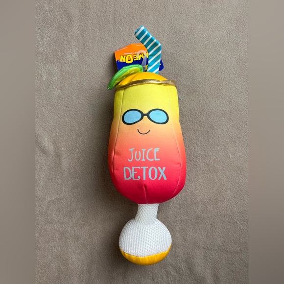 Other - Joyhound Juice Detox Cocktail Floatable Water Float Dog Toy Red Yellow